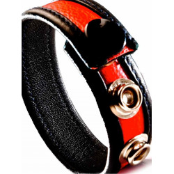 Generique Cockring Cuir Rouge
